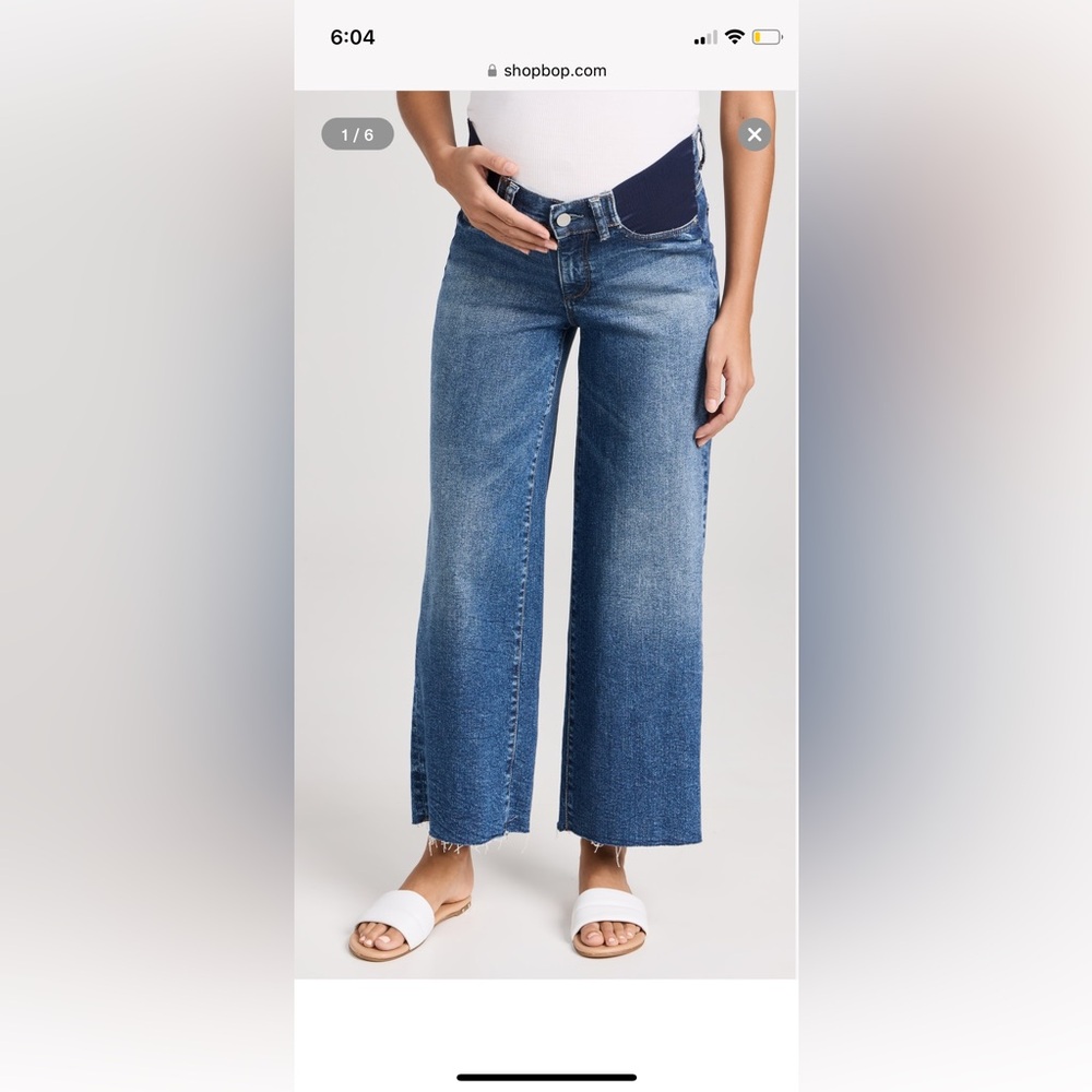 Hepburn Maternity Wide Leg Jeans